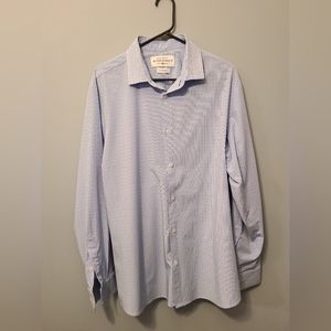 Mizzen + Main Leeward Trim Fit Shirt Mens XXL 2XL Check Button Down Stretch